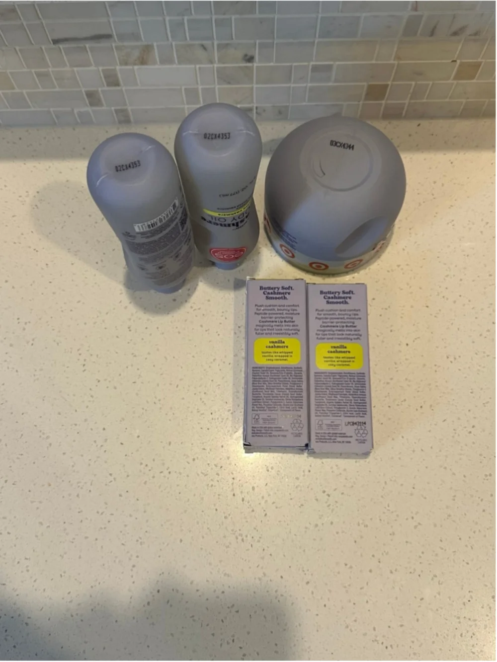 EOS Vanilla Cashmere Bundle | Body Oil x2 Oil Butter x1 & Lip Butter x2